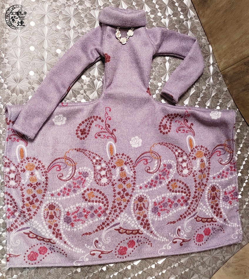 ※終了※ Smart Doll スクエアニットロングワンピース ペイズリー柄 (限定)