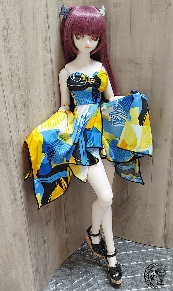 Smart Doll イレギュラーヘムラインワンピース ボタニカルver9 "サマーバカンス" (限定)