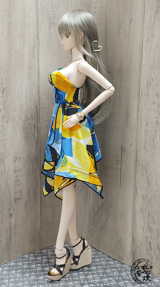 Smart Doll イレギュラーヘムラインワンピース ボタニカルver9 "サマーバカンス" (限定)