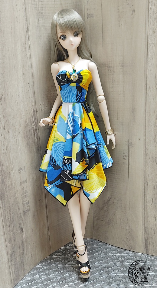 Smart Doll イレギュラーヘムラインワンピース ボタニカルver9 "サマーバカンス" (限定)