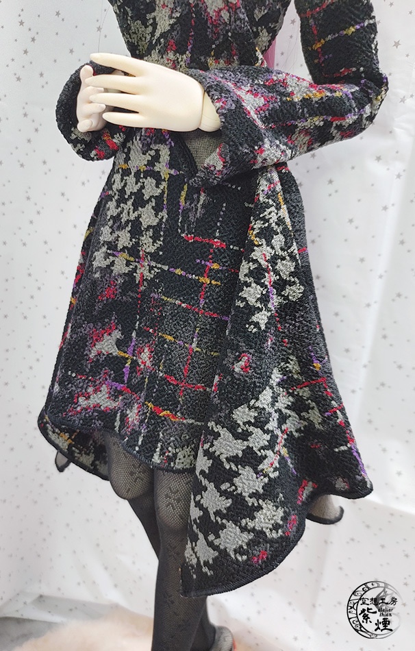 Smart Doll スクエアニットワンピース 千鳥格子柄 (限定)