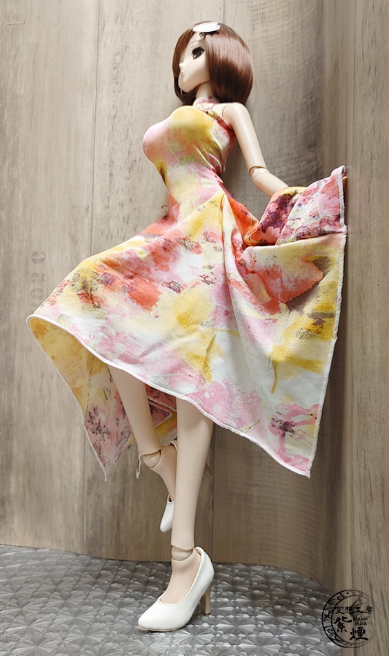 Smart Doll イレギュラーヘムラインワンピース ボタニカルver10 "スプリングフラワー" (数量限定)