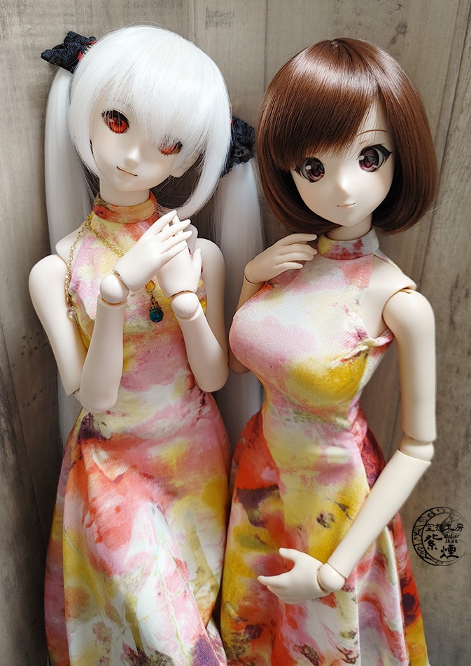 Smart Doll イレギュラーヘムラインワンピース ボタニカルver10 "スプリングフラワー" (数量限定)