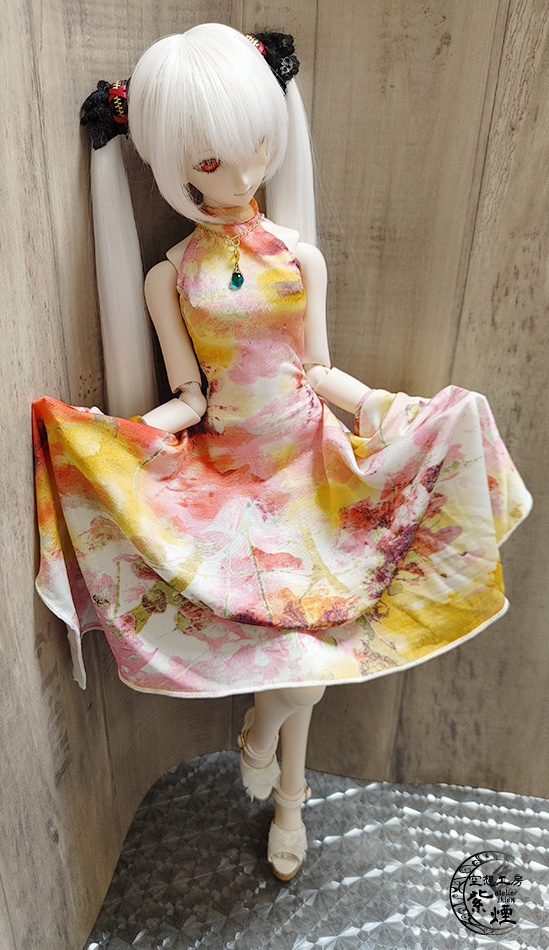 Smart Doll イレギュラーヘムラインワンピース ボタニカルver10 "スプリングフラワー" (数量限定)