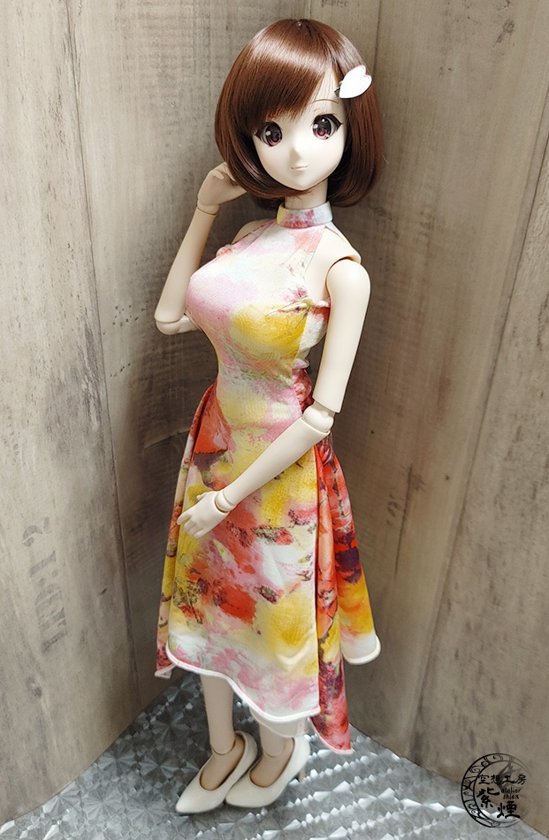 Smart Doll イレギュラーヘムラインワンピース ボタニカルver10 "スプリングフラワー" (数量限定)