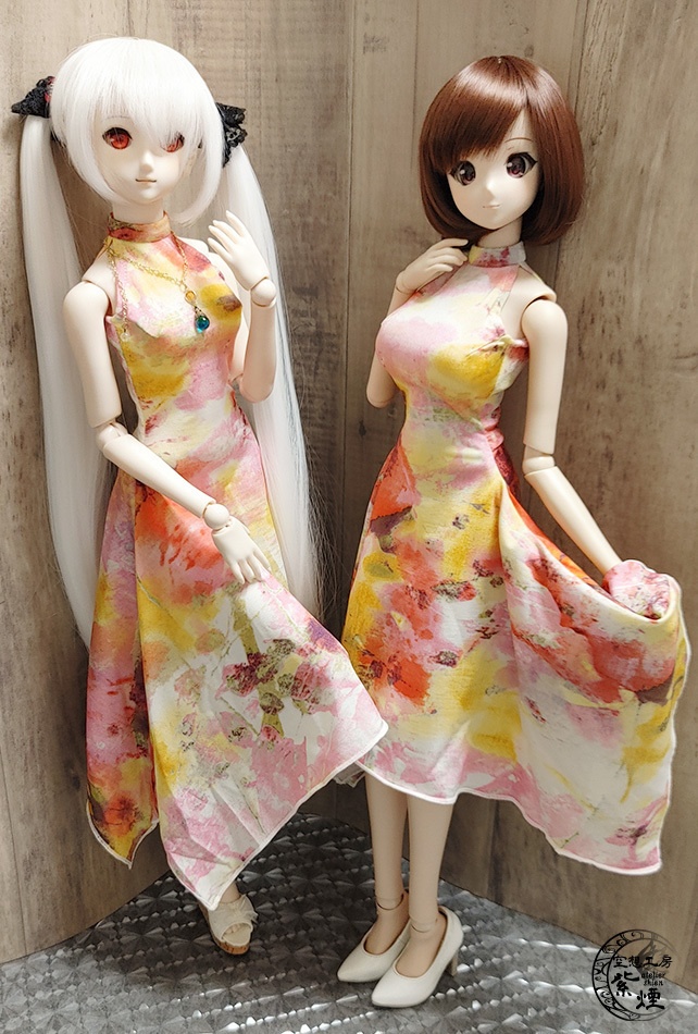 Smart Doll イレギュラーヘムラインワンピース ボタニカルver10 "スプリングフラワー" (数量限定)