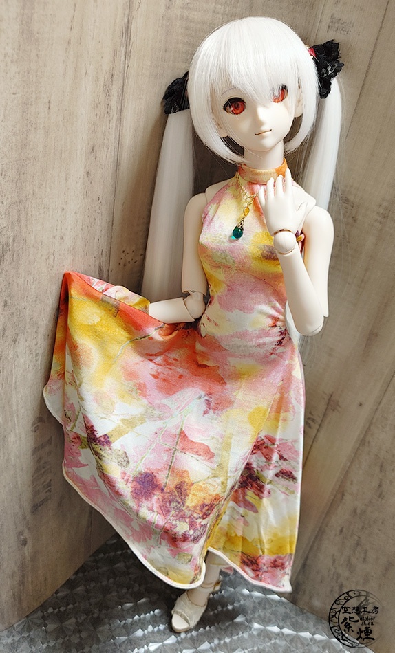 Smart Doll イレギュラーヘムラインワンピース ボタニカルver10 "スプリングフラワー" (数量限定)