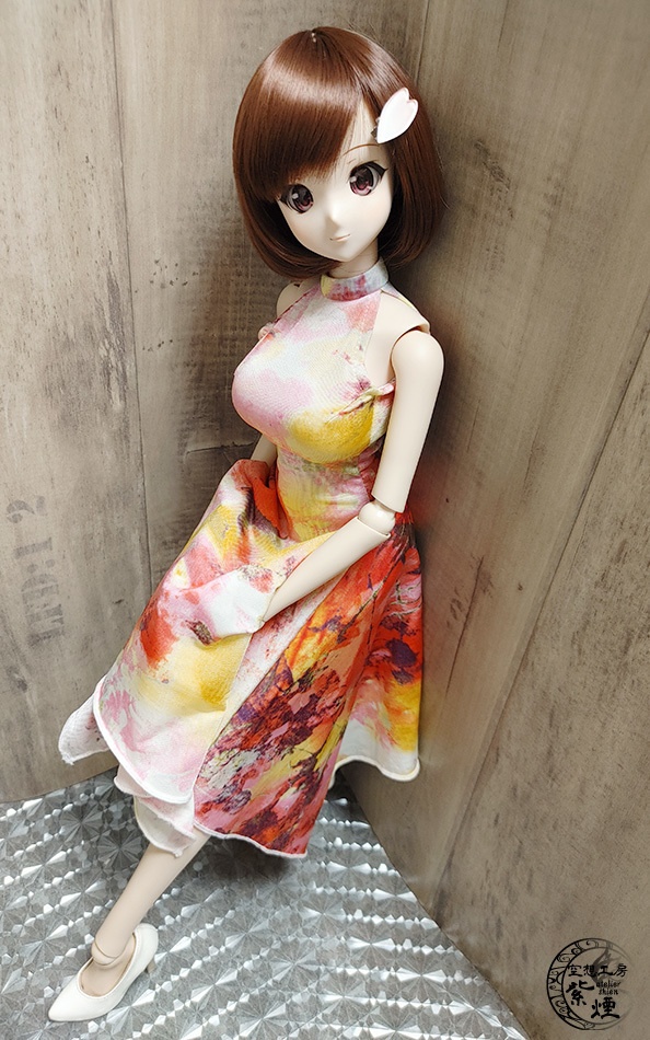 Smart Doll イレギュラーヘムラインワンピース ボタニカルver10 "スプリングフラワー" (数量限定)