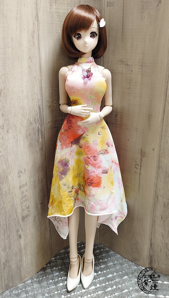 Smart Doll イレギュラーヘムラインワンピース ボタニカルver10 "スプリングフラワー" (数量限定)