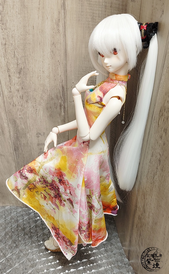 Smart Doll イレギュラーヘムラインワンピース ボタニカルver10 "スプリングフラワー" (数量限定)