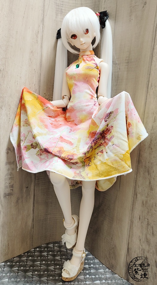 Smart Doll イレギュラーヘムラインワンピース ボタニカルver10 "スプリングフラワー" (数量限定)