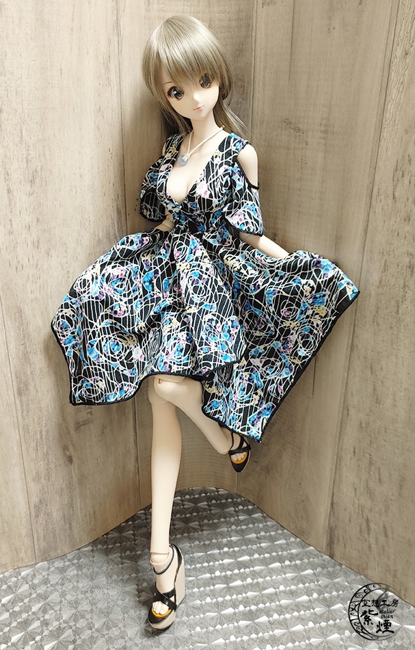 Smart Doll イレギュラーヘムラインワンピース ボタニカルver11 "プリズムフラワー" (限定)