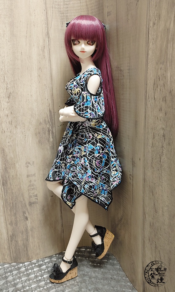 Smart Doll イレギュラーヘムラインワンピース ボタニカルver11 "プリズムフラワー" (限定)