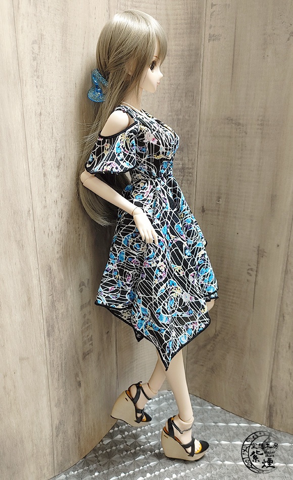 Smart Doll イレギュラーヘムラインワンピース ボタニカルver11 "プリズムフラワー" (限定)