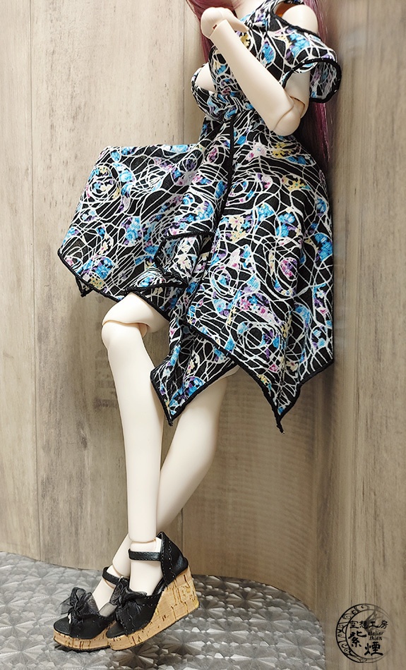 Smart Doll イレギュラーヘムラインワンピース ボタニカルver11 "プリズムフラワー" (限定)