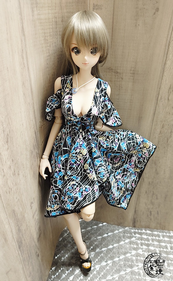 Smart Doll イレギュラーヘムラインワンピース ボタニカルver11 "プリズムフラワー" (限定)