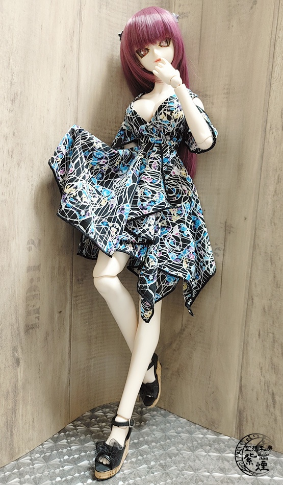 Smart Doll イレギュラーヘムラインワンピース ボタニカルver11 "プリズムフラワー" (限定)