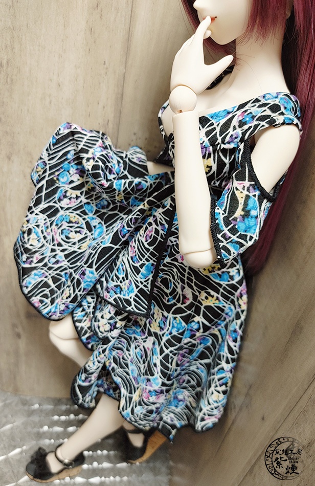 Smart Doll イレギュラーヘムラインワンピース ボタニカルver11 "プリズムフラワー" (限定)