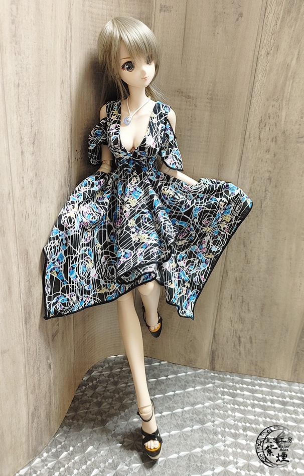 Smart Doll イレギュラーヘムラインワンピース ボタニカルver11 "プリズムフラワー" (限定)