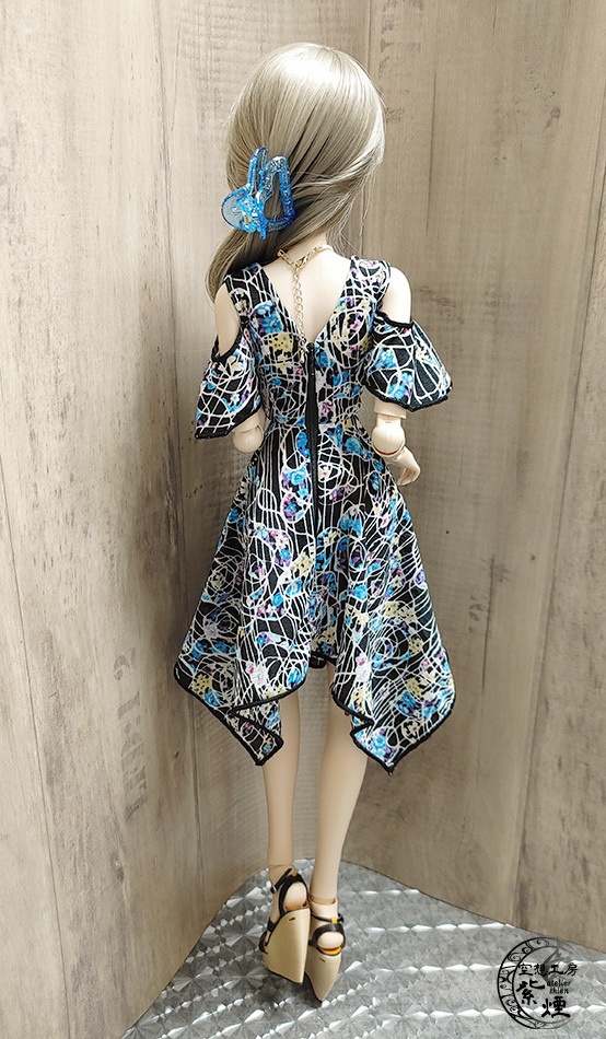 Smart Doll イレギュラーヘムラインワンピース ボタニカルver11 "プリズムフラワー" (限定)