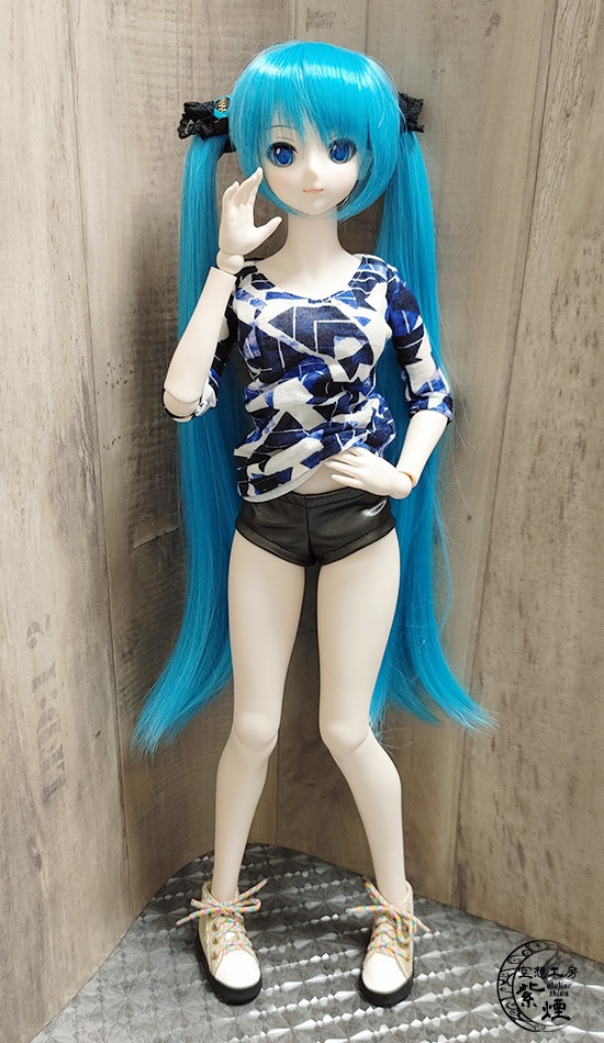 フェイクレザーショートパンツ ガンメタリック:Smart Doll・DD・DDdy用