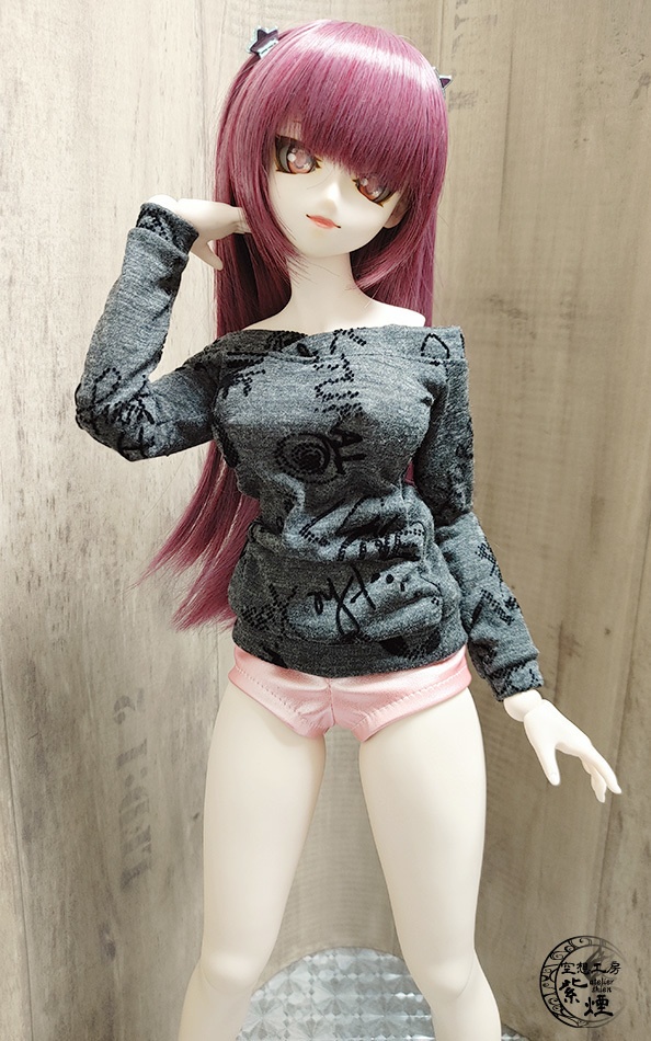 フェイクレザーショートパンツ ピンク:Smart Doll・DD・DDdy用