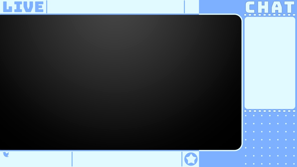 【5カラー】動く配信 オーバーレイ【配信画面】