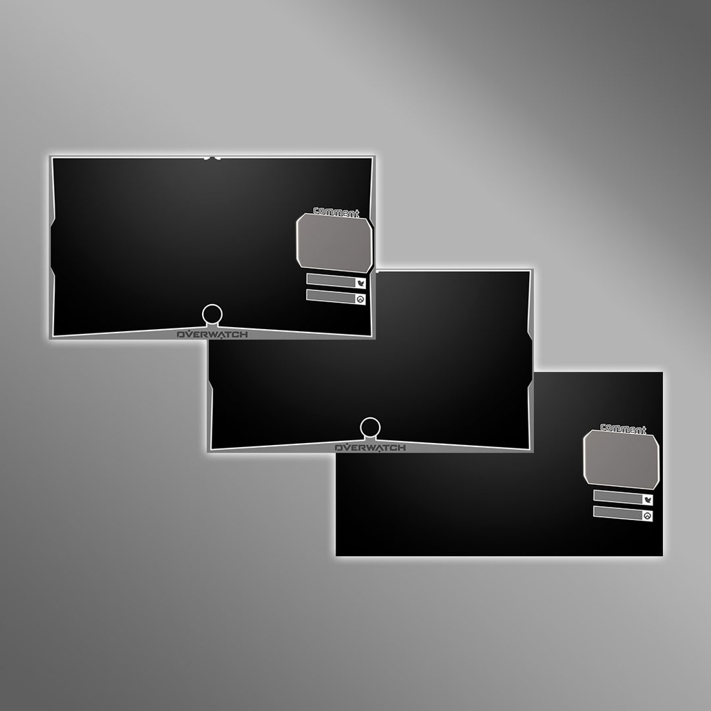 【6カラー】オーバーウォッチ用 動く配信用オーバーレイ