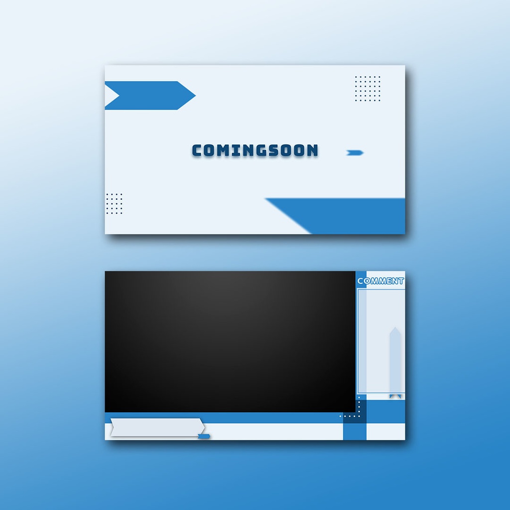 【6カラー】動く配信用 オーバーレイ&待機画面【2点セット】