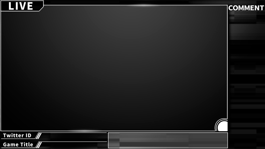 【4カラー】動く配信用オーバーレイ