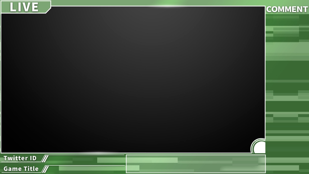 【4カラー】動く配信用オーバーレイ