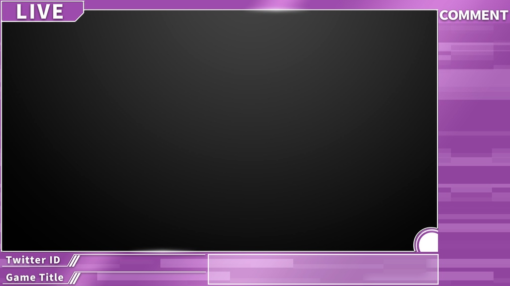 【4カラー】動く配信用オーバーレイ