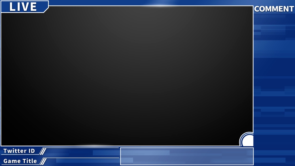 【4カラー】動く配信用オーバーレイ