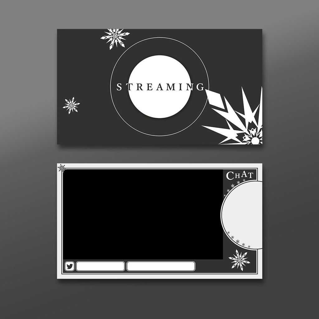 【6カラー】動く配信用 オーバーレイ&待機画面