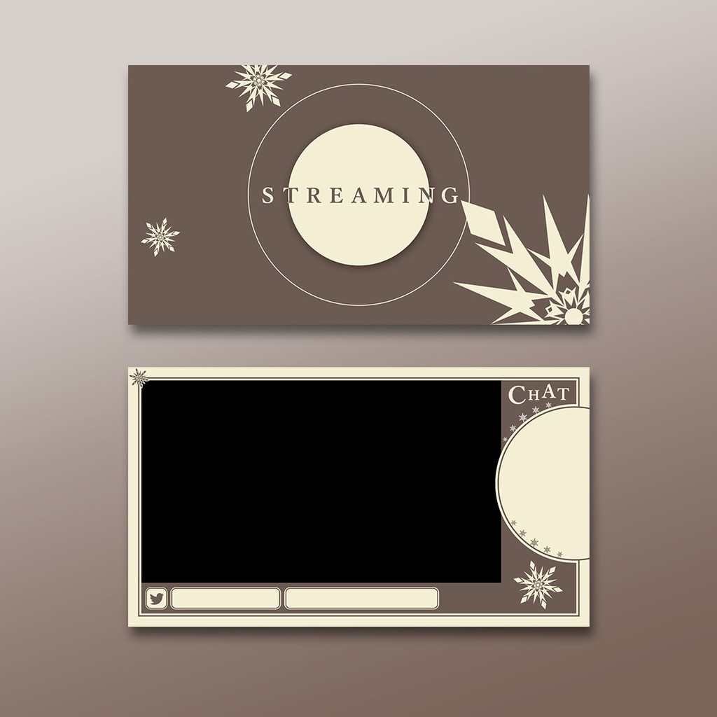 【6カラー】動く配信用 オーバーレイ&待機画面