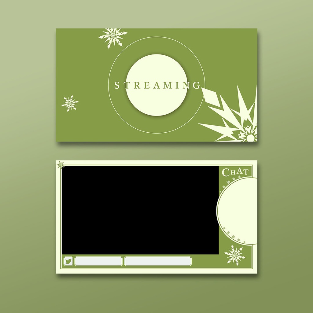 【6カラー】動く配信用 オーバーレイ&待機画面