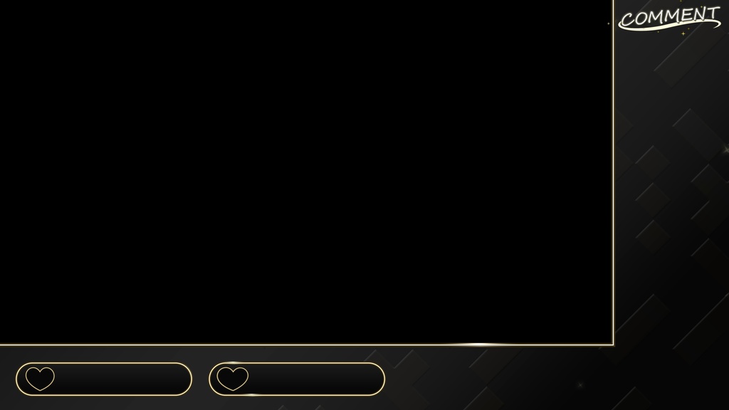 【配信画面】ハートが特徴の動く配信用オーバーレイ【2パターン】