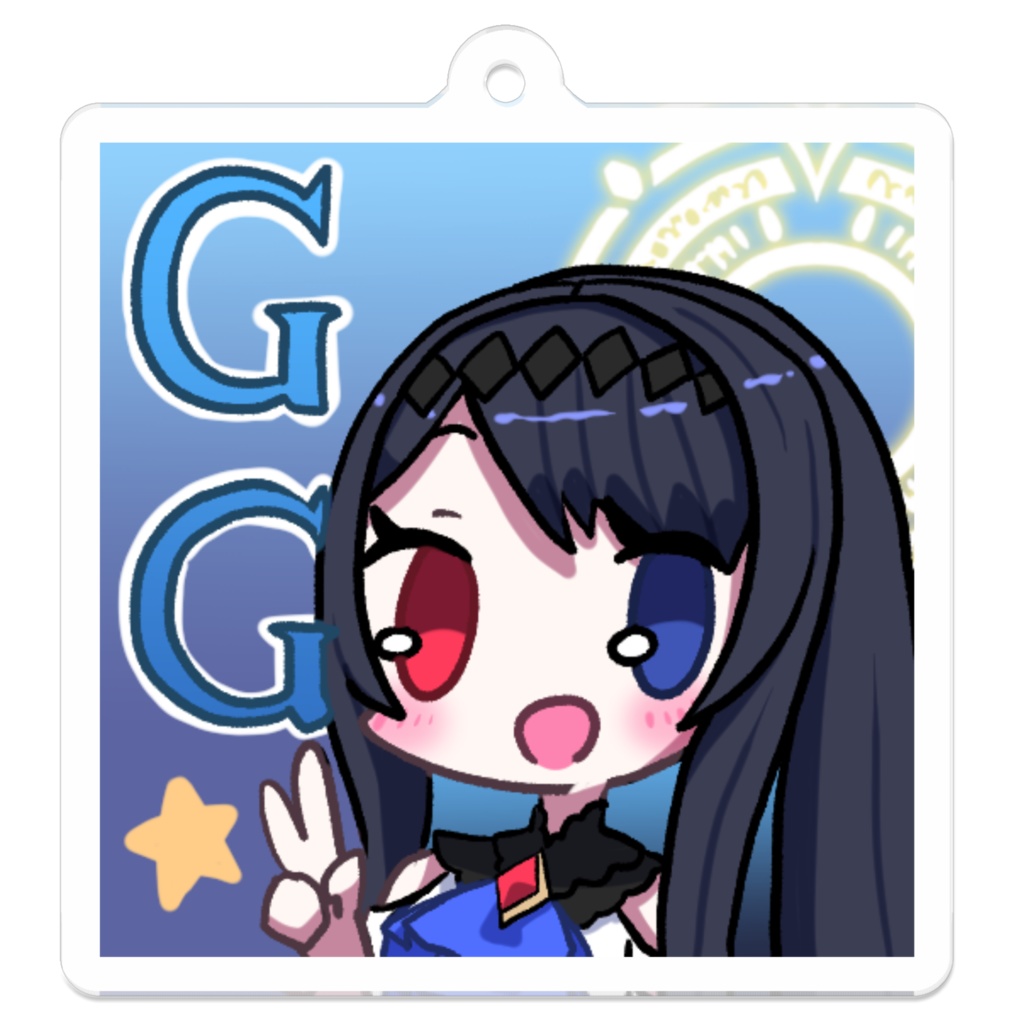 Mel_Lioly メンシスタンプ GG キーホルダー