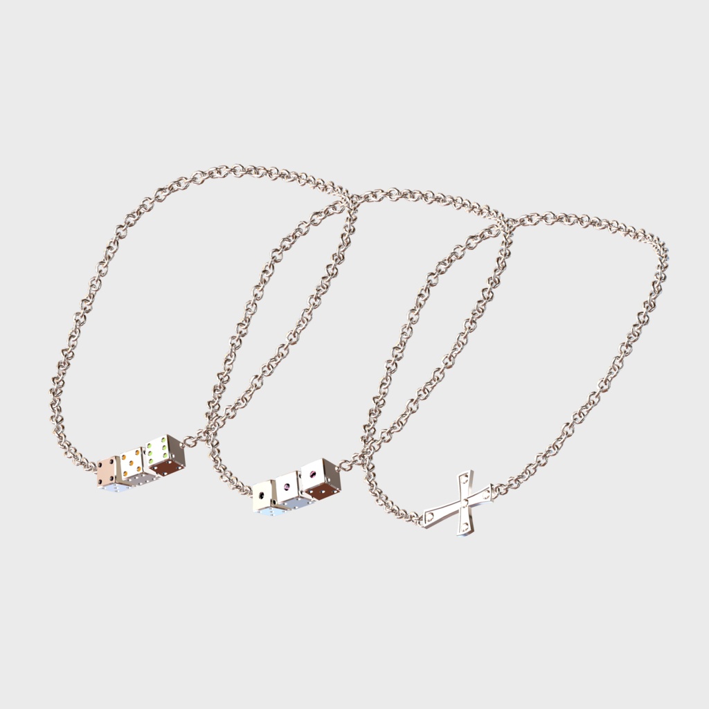 ネックレス3種セット【Gigolo Dice +x】