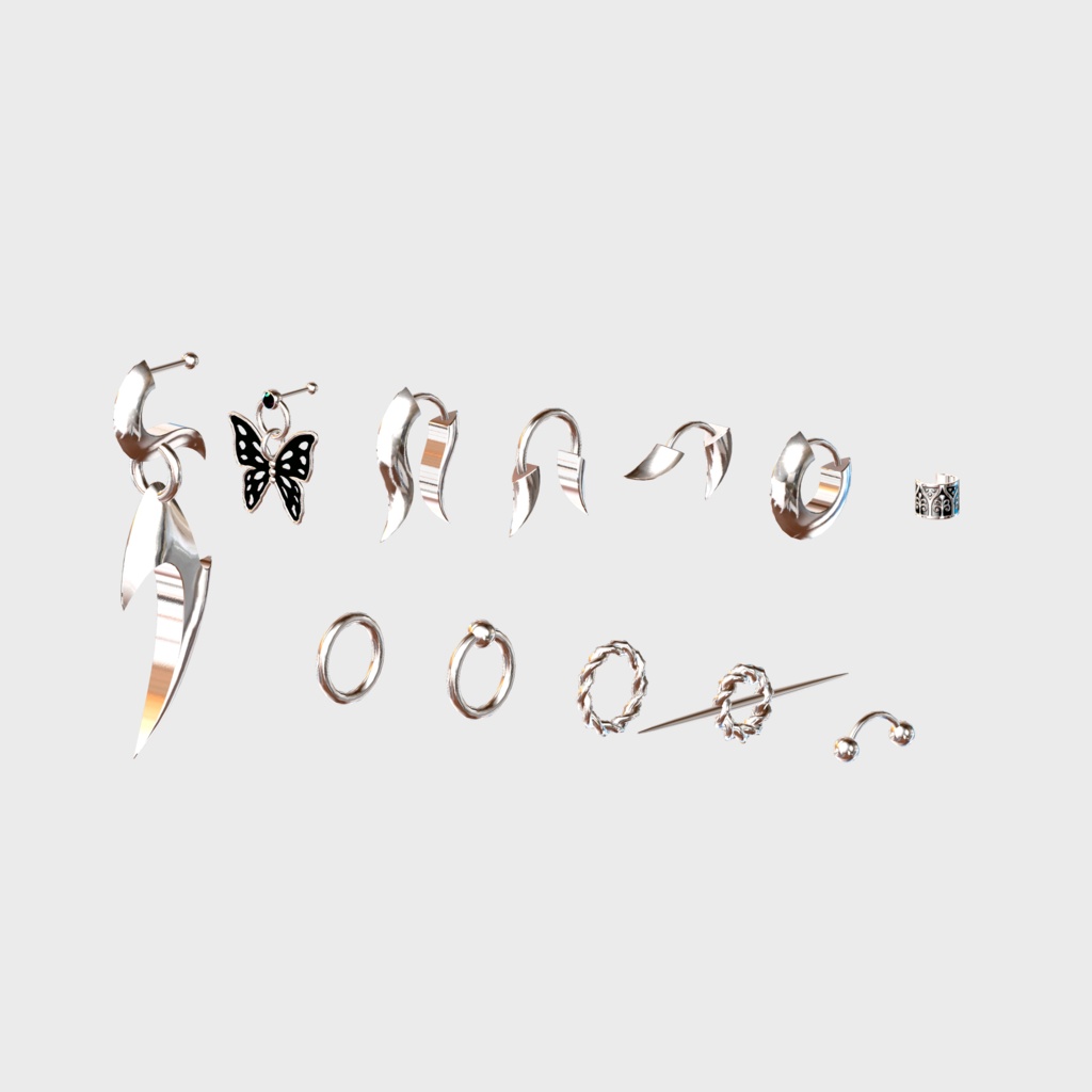 ピアス12種セット【Epicopeia Hainesii +x】