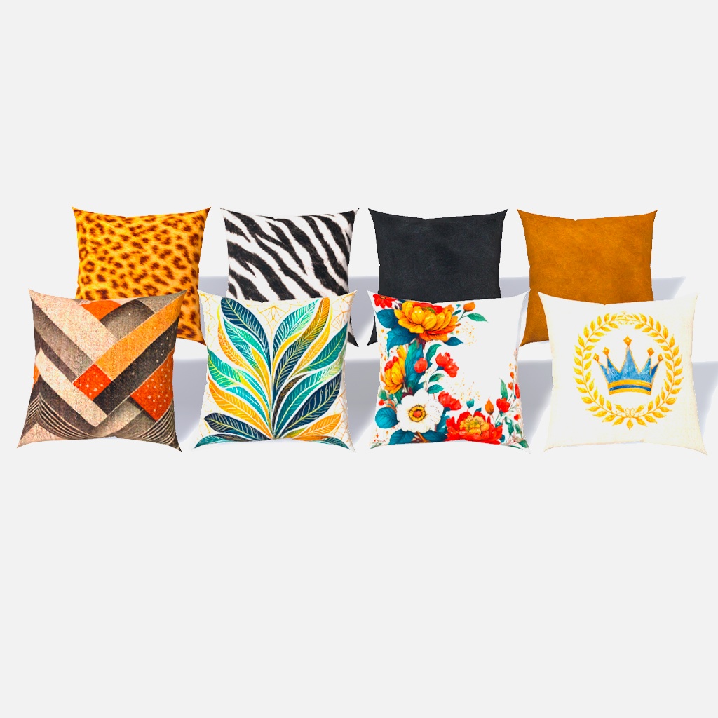 【Full renewal】クッション 8柄