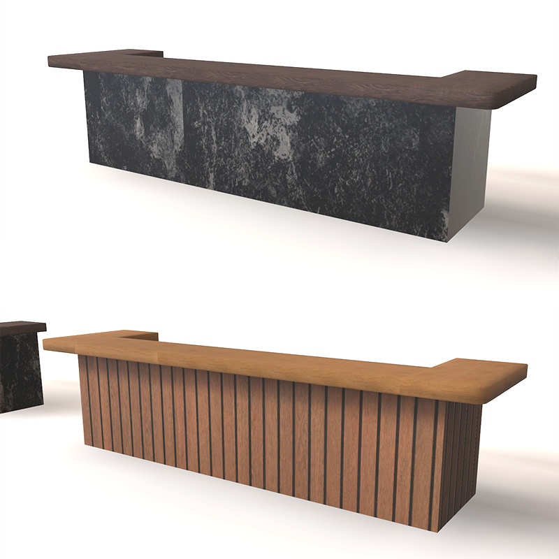 <Cafe&Bar Series>カスタムできるバーカウンター 12点 2色展開