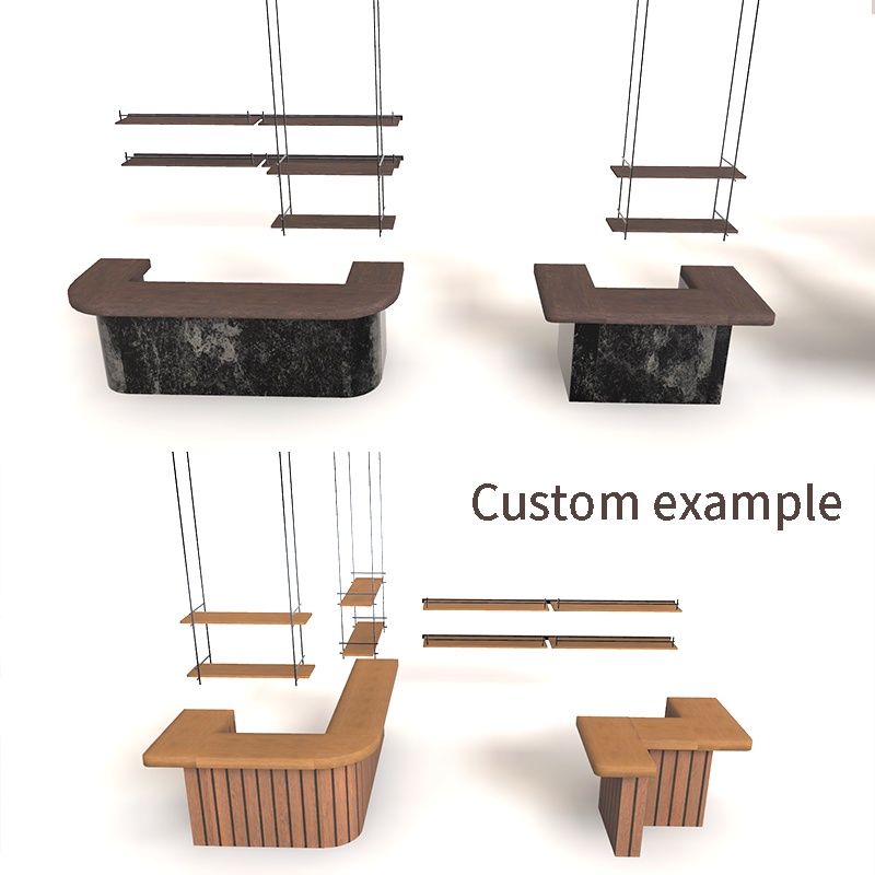 <Cafe&Bar Series>カスタムできるバーカウンター 12点 2色展開