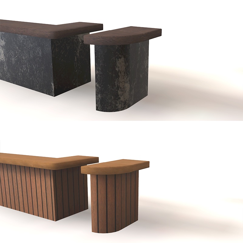 <Cafe&Bar Series>カスタムできるバーカウンター 12点 2色展開