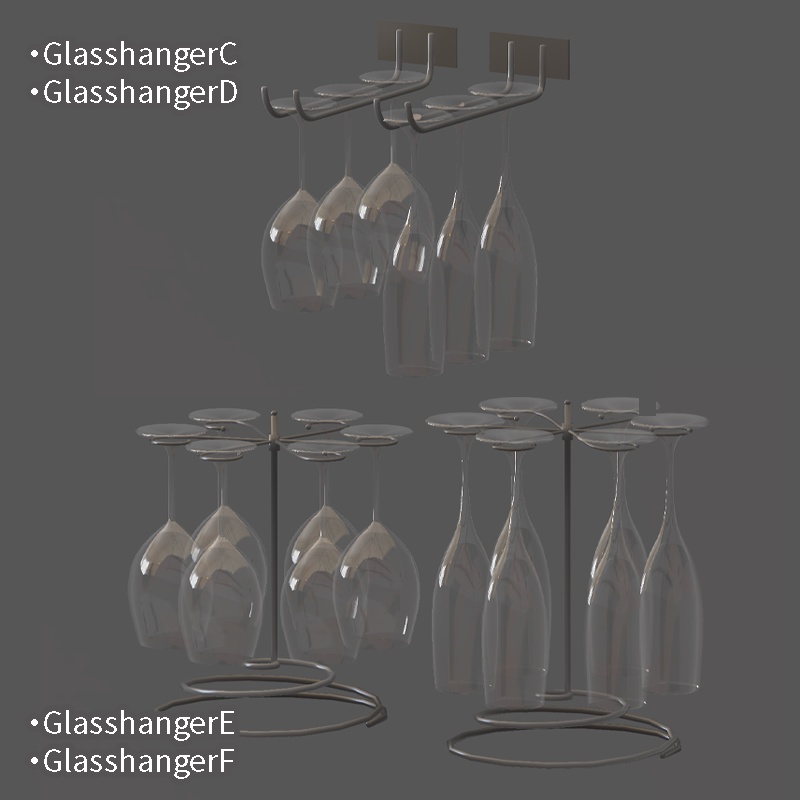 <Cafe&Bar Series>グラスハンガー6点