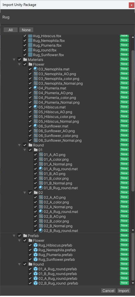 ふわふわ風ラグ(絨毯)円形4種+花形4種 / Rug(carpet) Round4 & Flower4