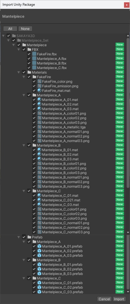 <Mantelpiece set Series>マントルピース3色×3種類(暖炉装飾)※フェイクファイヤー付(共通おまけ有)