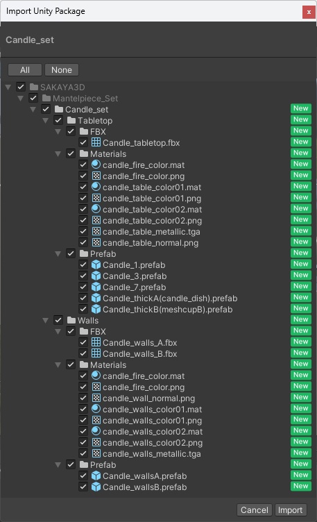 <Mantelpiece set Series>アンティーク調キャンドルセット 2色✕7セット ※光る炎付(共通おまけ有)