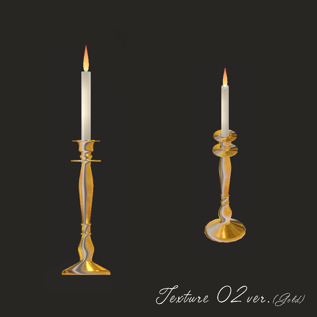 <Mantelpiece set Series>アンティーク調キャンドルセット 2色✕7セット ※光る炎付(共通おまけ有)