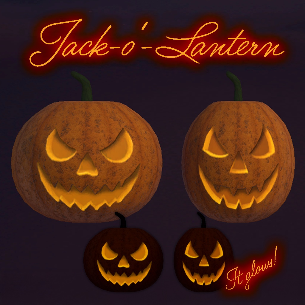 【￥0】光るジャックオーランタン　Jack-o'-Lantern　△824